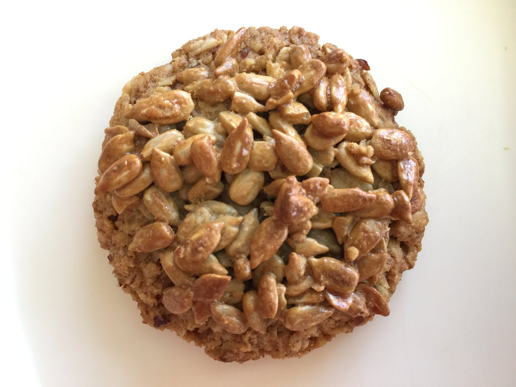 Crunchy Crispy Sunflower Seeds & Pecan Oatmeal Cookies, 12 cookies