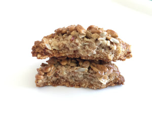 Crunchy Crispy Sunflower Seeds & Pecan Oatmeal Cookies, 12 cookies